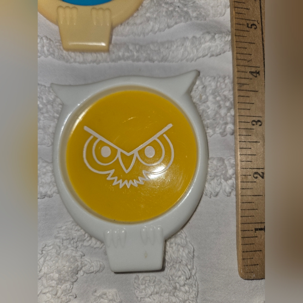 Vintage Owl Coasters Set Of 5 Made In USA - Picture 3 of 6